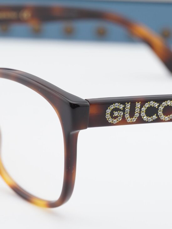 Gucci GG0421O 002 Cat Eye Eyeglasses 55mm - Havana main image 4